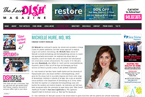 Screenshot of 'The Local Dish Feature of Dr. Michelle Hure' article